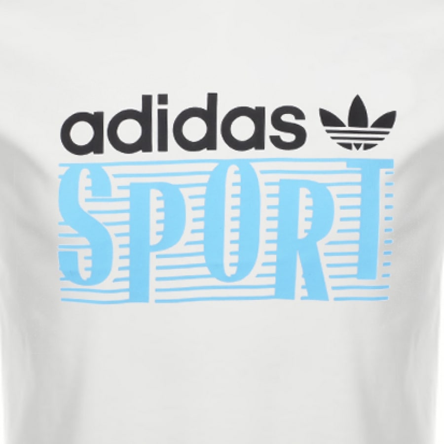Alternative Image for Productadidas Originals Linear Logo T Shirt White3
